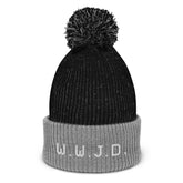 W.W.J.D. Hat WWJD Pom-Pom Beanie Winter